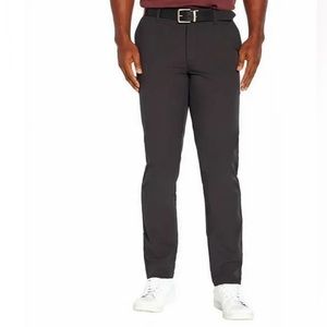 Banana Republic Men’s Flat Front Pant, Black  (W 38 x L 32)